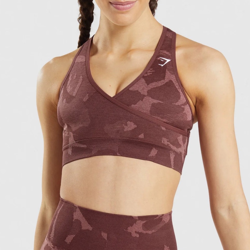 Gymshark ADAPT CAMO SEAMLESS SPORTS BRA